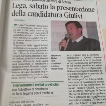 Corriere di Viterbo 27 febbraio 2019