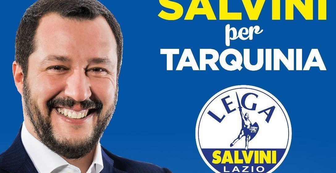 Matteo Salvini il primo maggio a Tarquinia per incontrare i cittadini